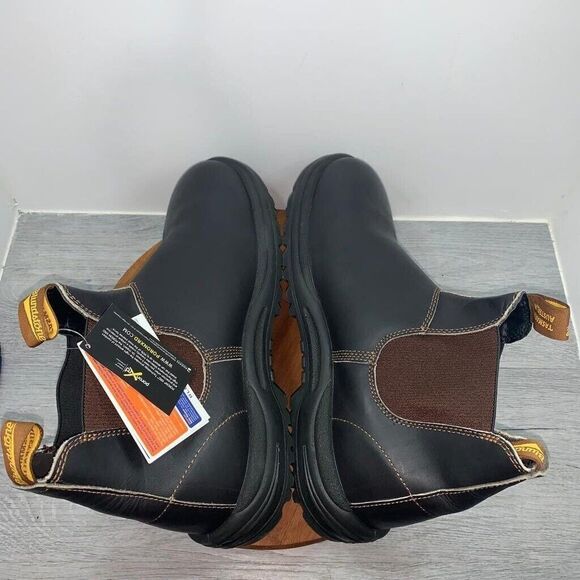 Blundstone 172 Men's Work Chelsea Leather Boot Stout Brown Size 14 US / 13 UK/AU - Picture 7 of 16